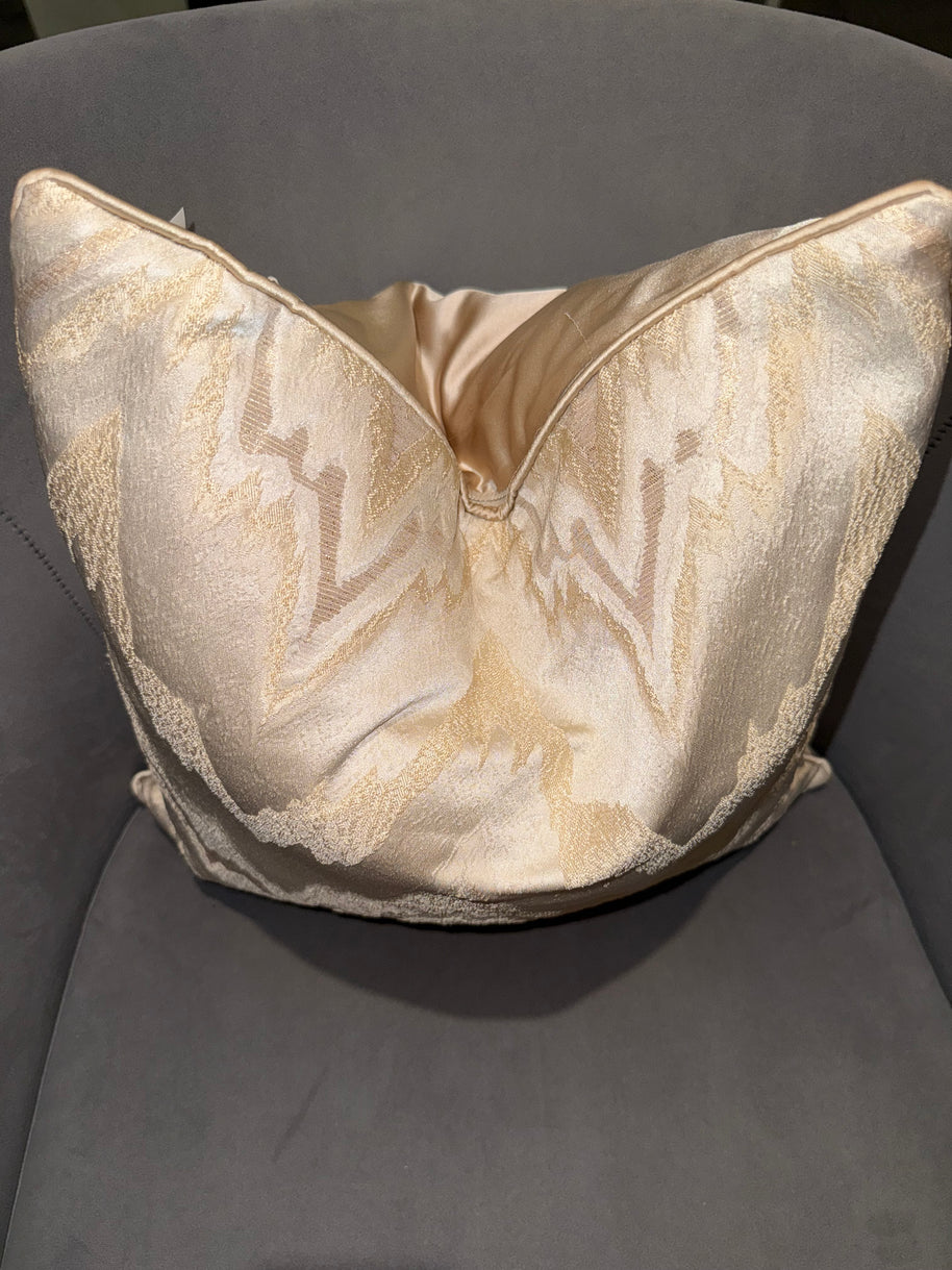 Narnia Champagne Gold Throw Pillow