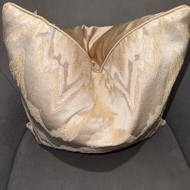 Narnia Champagne Gold Throw Pillow