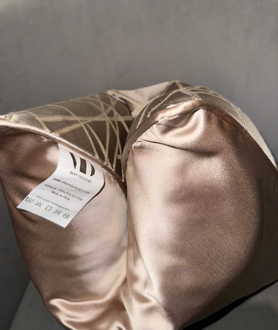Criss Cross Stripes Throw Pillow