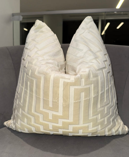 Eugene Cream Velvet Pillow