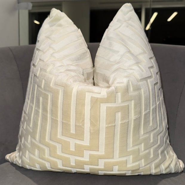 Eugene Cream Velvet Pillow