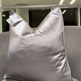 Gray Abstract Throw Pillow