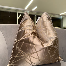 Criss Cross Stripes Throw Pillow