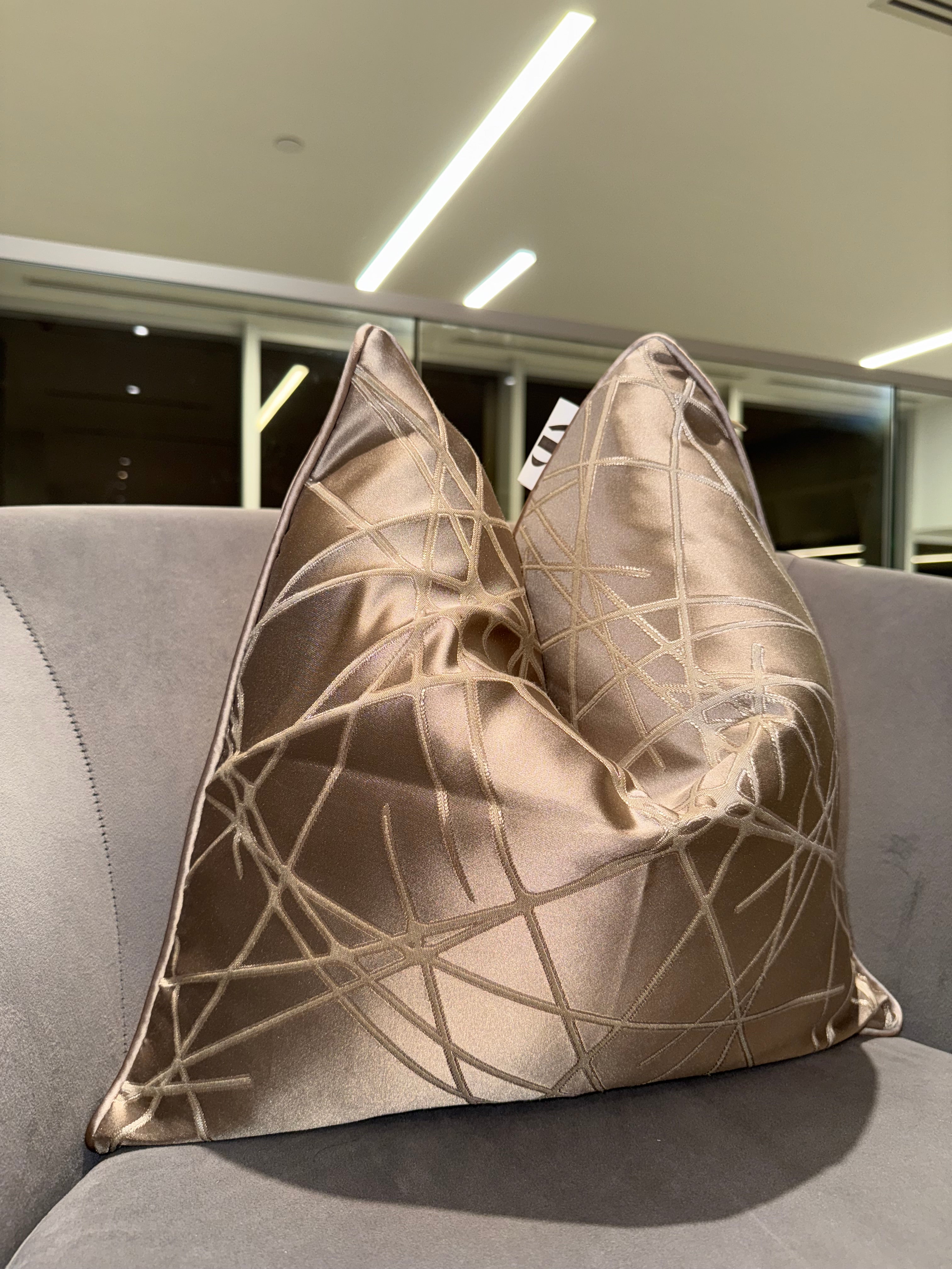 Criss Cross Stripes Throw Pillow