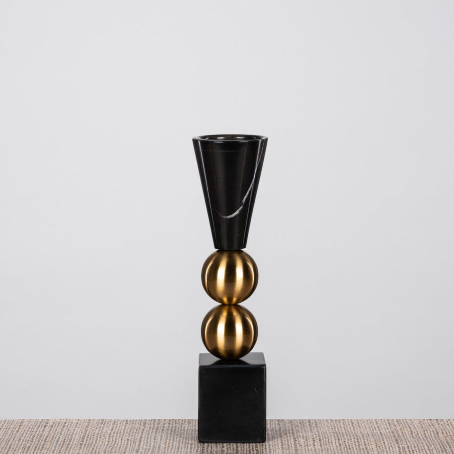 Black Marble Duo Candle Holder