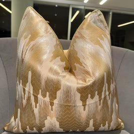 Gold Coaster Throw Pillow
