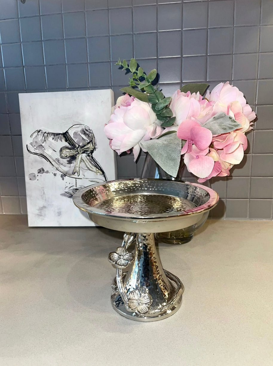 Orchid Footed Dish