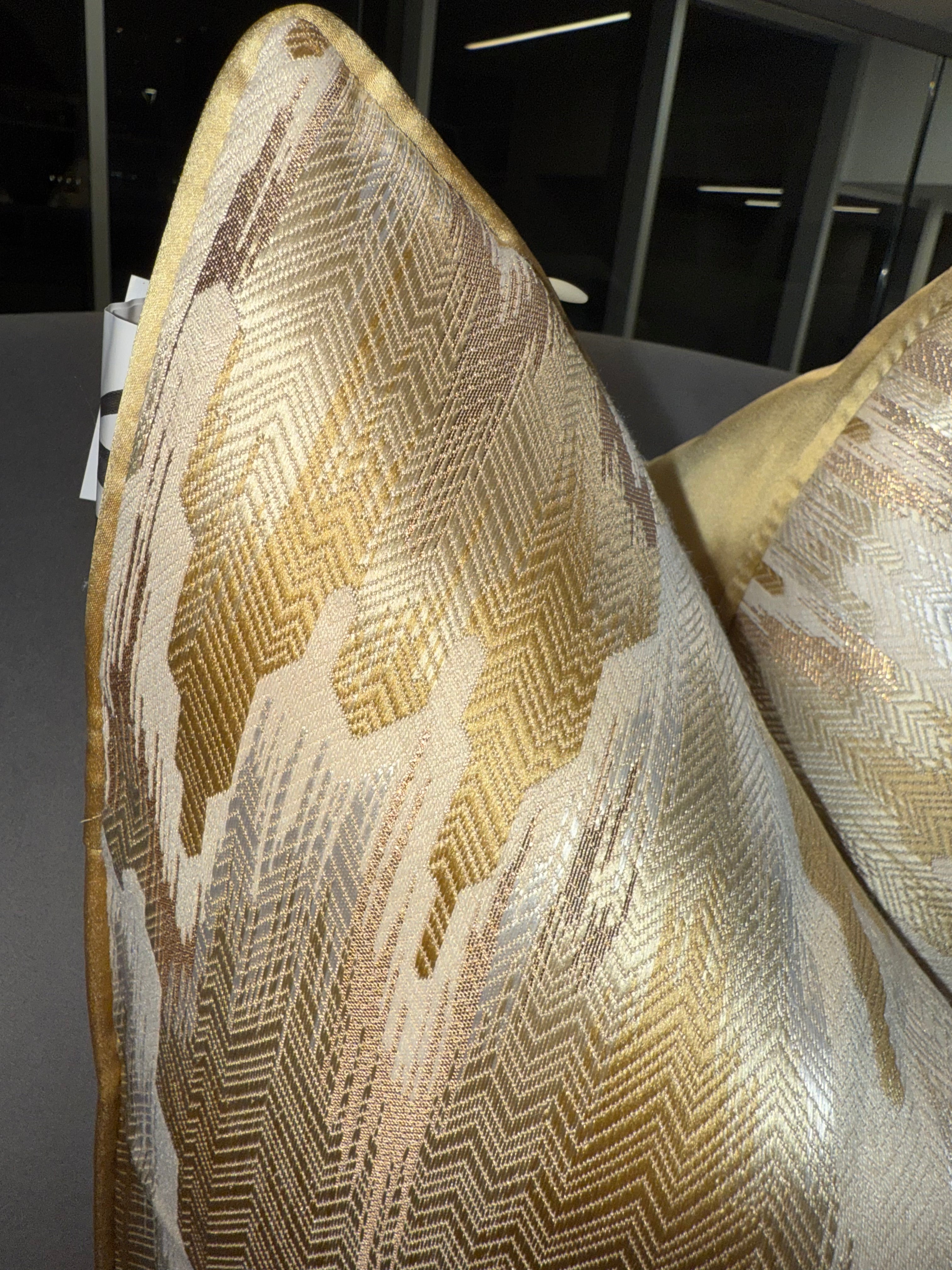 Gold Coaster Throw Pillow