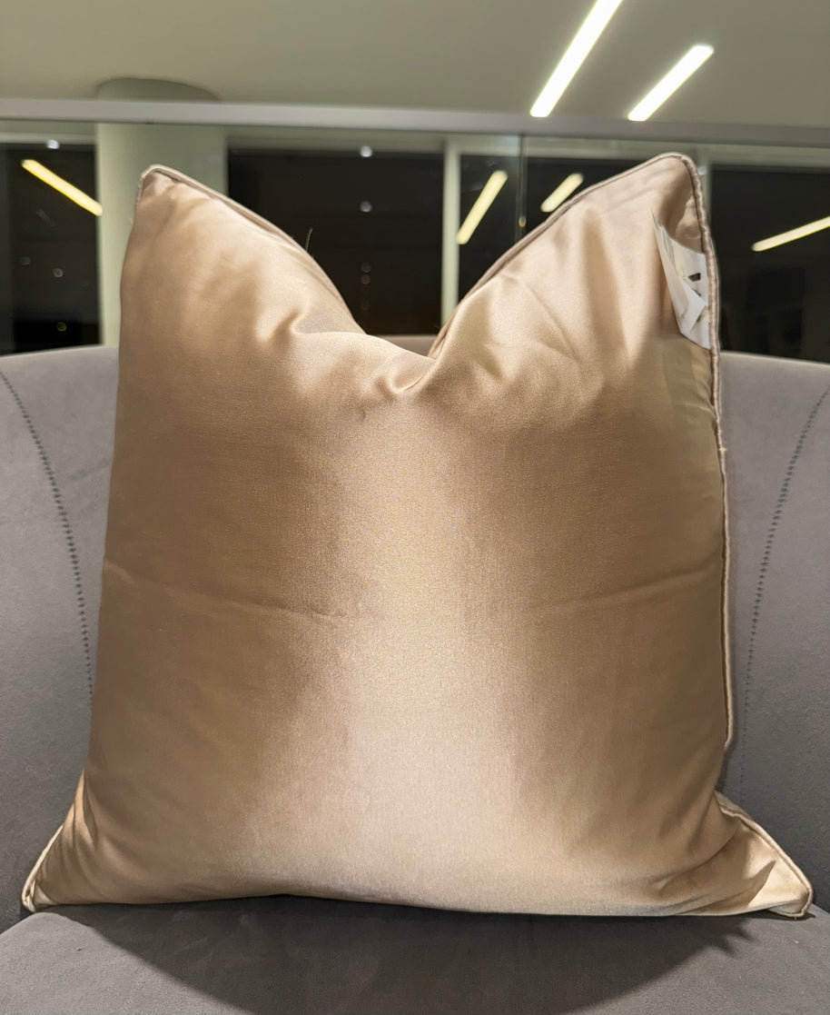 Narnia Champagne Gold Throw Pillow