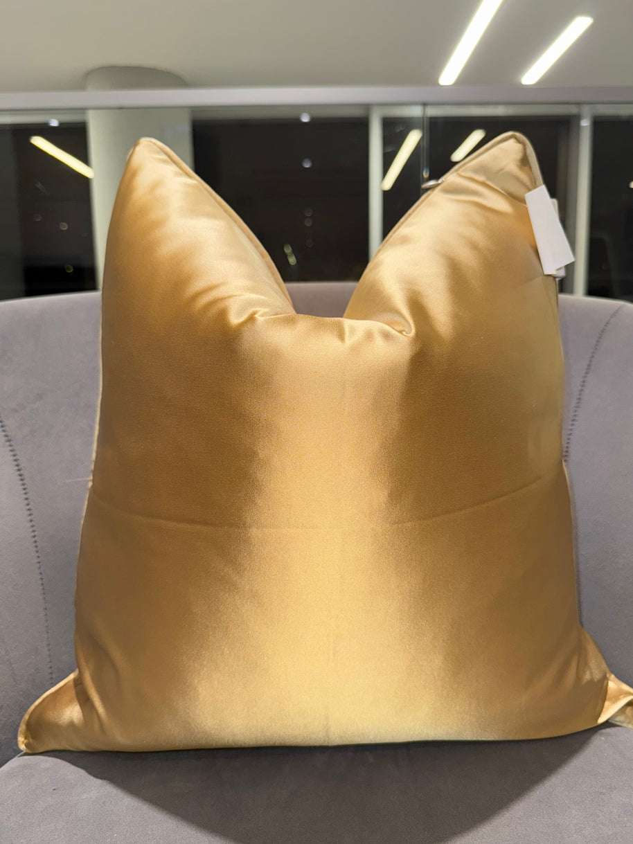 Gold Coaster Throw Pillow