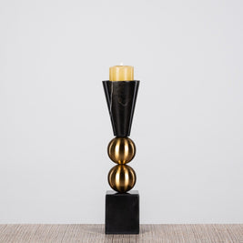 Black Marble Duo Candle Holder