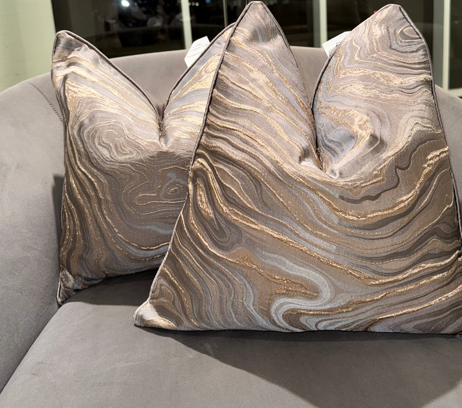 Marble Effect Throw Pillow