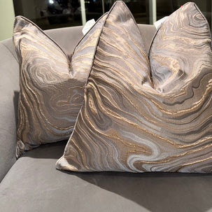 Marble Effect Throw Pillow