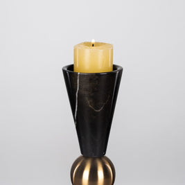 Black Marble Duo Candle Holder