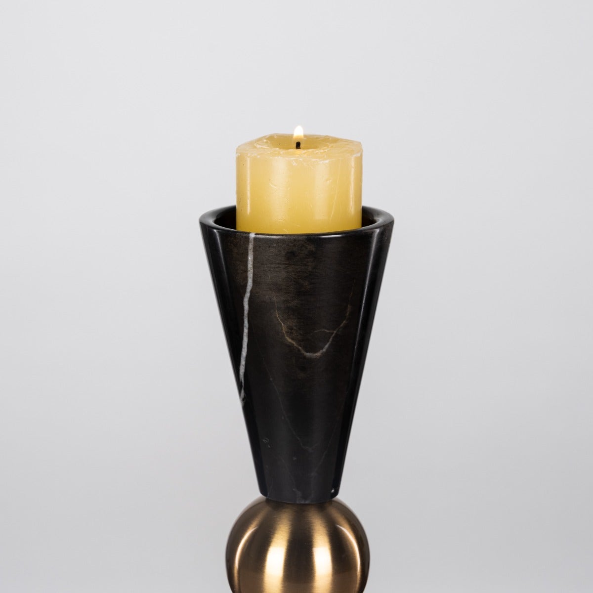 Black Marble Duo Candle Holder