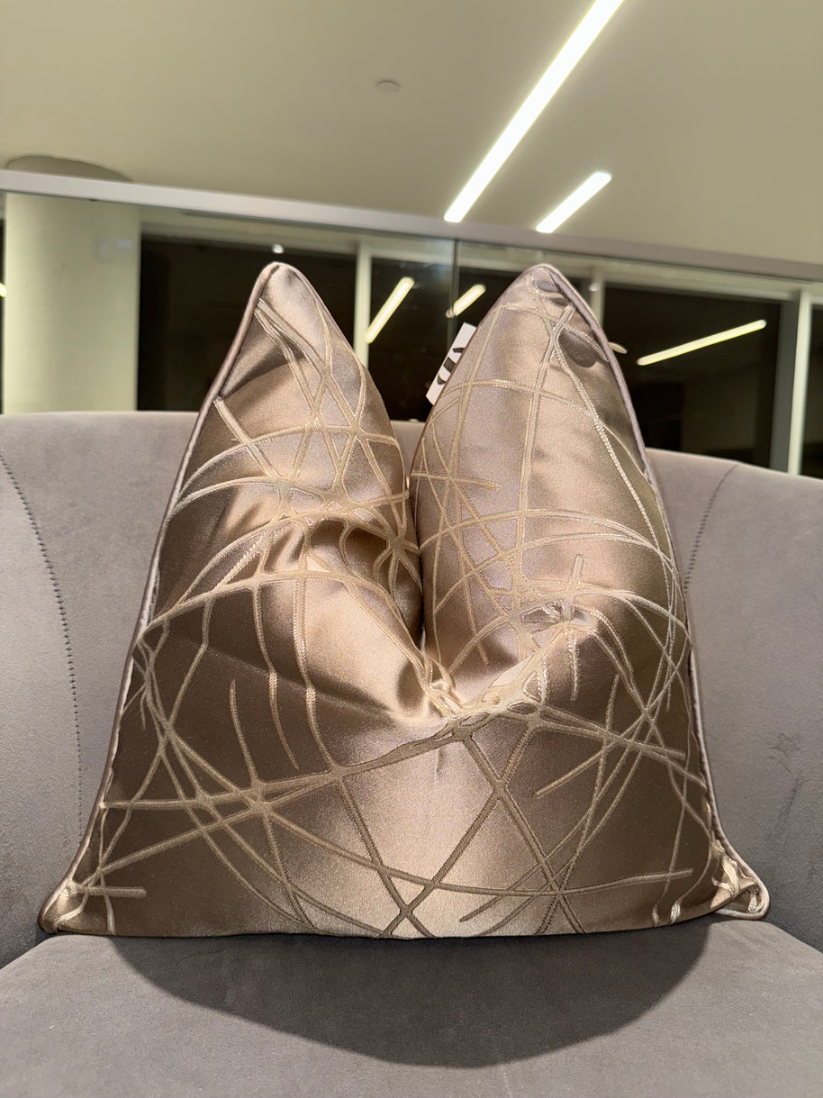 Criss Cross Stripes Throw Pillow