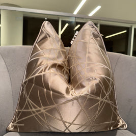 Criss Cross Stripes Throw Pillow