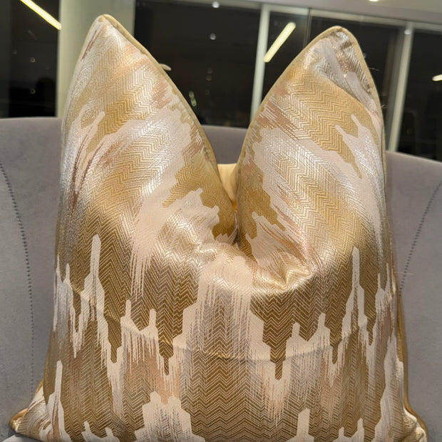 Gold Coaster Throw Pillow