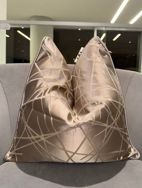 Criss Cross Stripes Throw Pillow