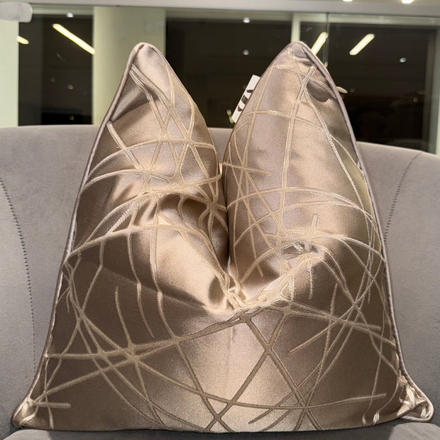 Criss Cross Stripes Throw Pillow