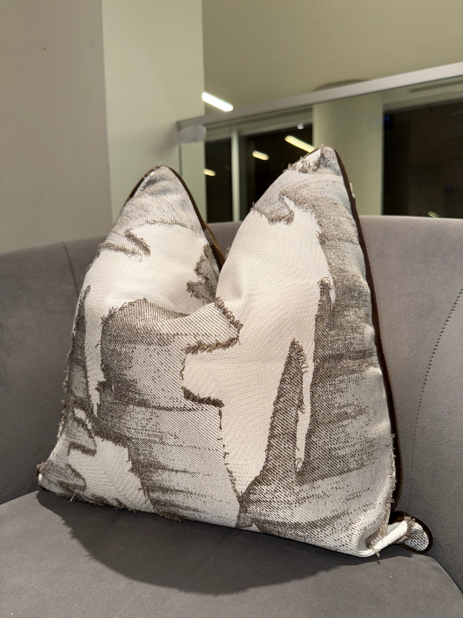 Abstract Textured Throw Pillow