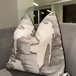 Abstract Textured Throw Pillow