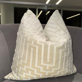 Eugene Cream Velvet Pillow