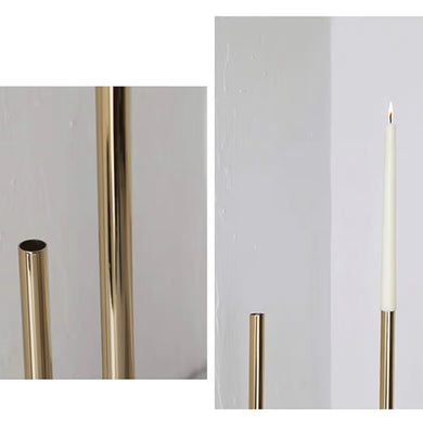 Gold Curve Timsa Candle Holder