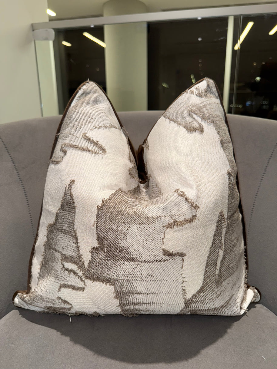 Abstract Textured Throw Pillow
