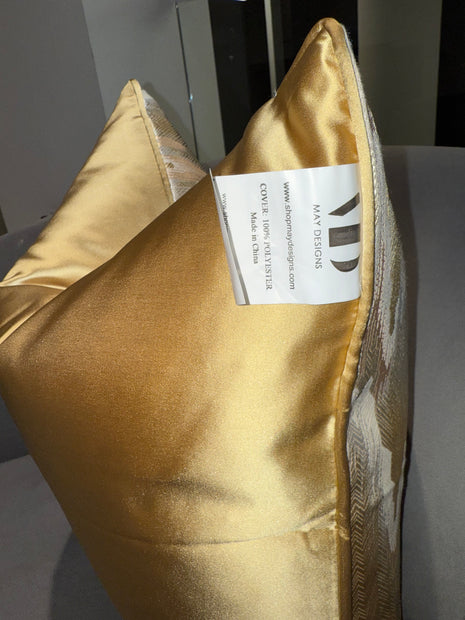 Gold Coaster Throw Pillow