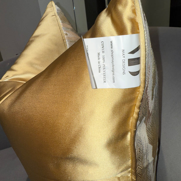 Gold Coaster Throw Pillow
