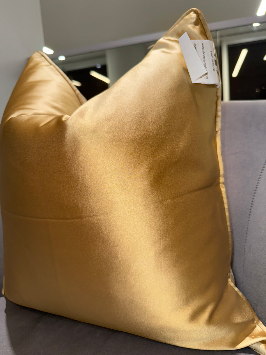 Gold Coaster Throw Pillow