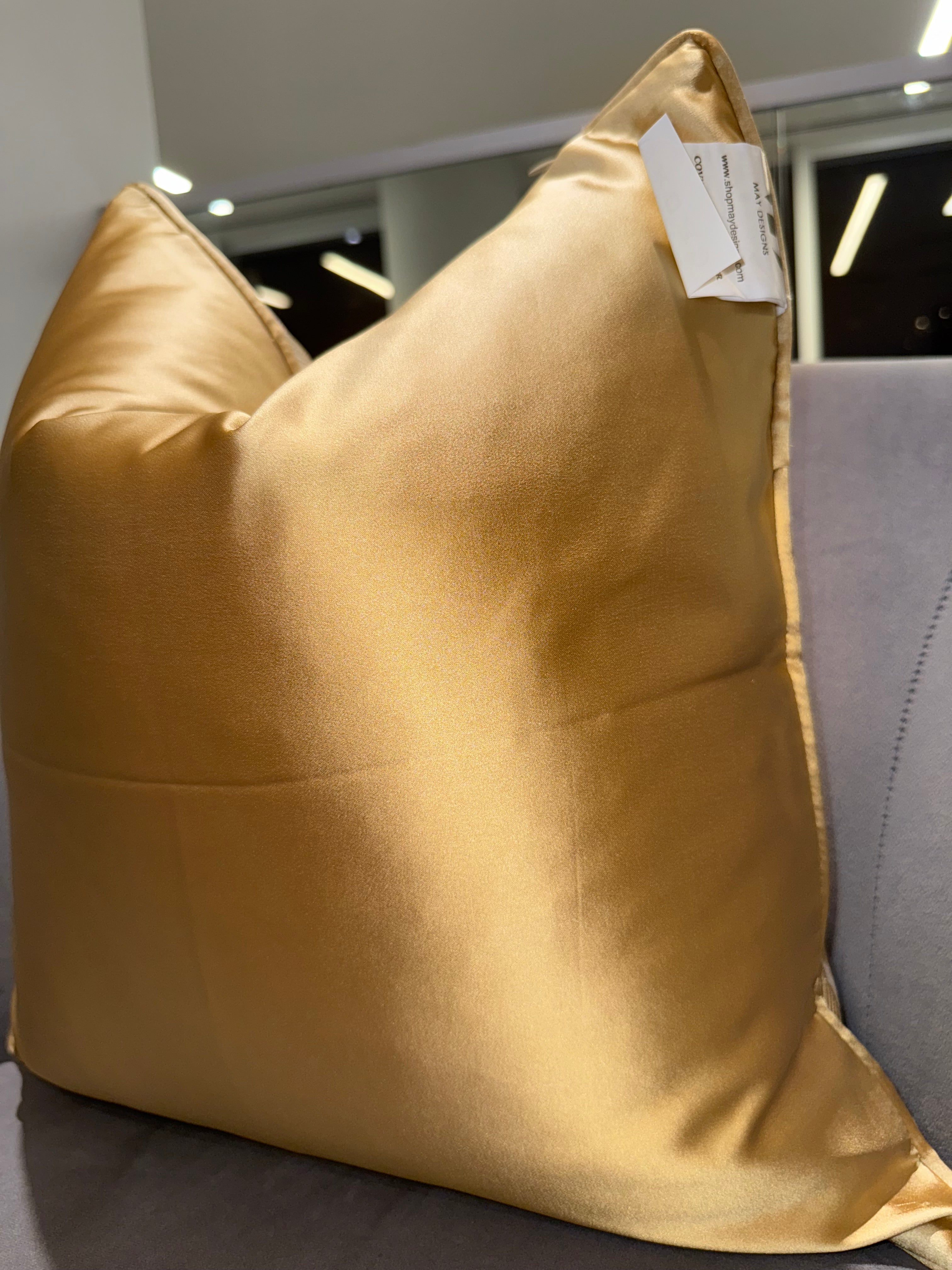 Gold Coaster Throw Pillow
