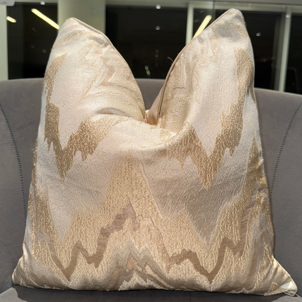 Narnia Champagne Gold Throw Pillow