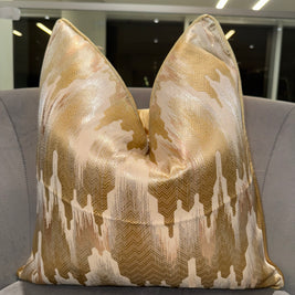 Gold Coaster Throw Pillow