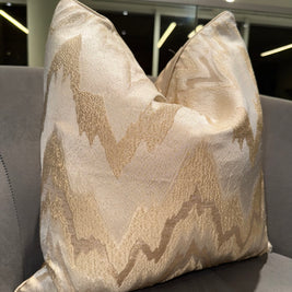 Narnia Champagne Gold Throw Pillow