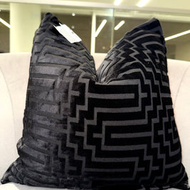 Black Velvet Throw Pillow