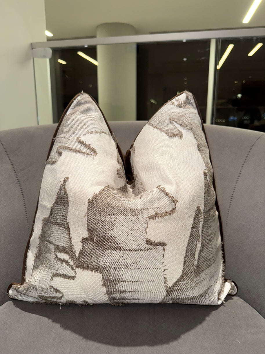 Abstract Textured Throw Pillow