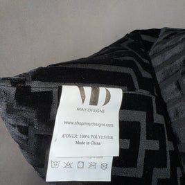 Black Velvet Throw Pillow