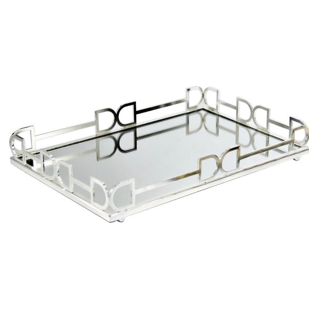 Square Double D Mirror Tray