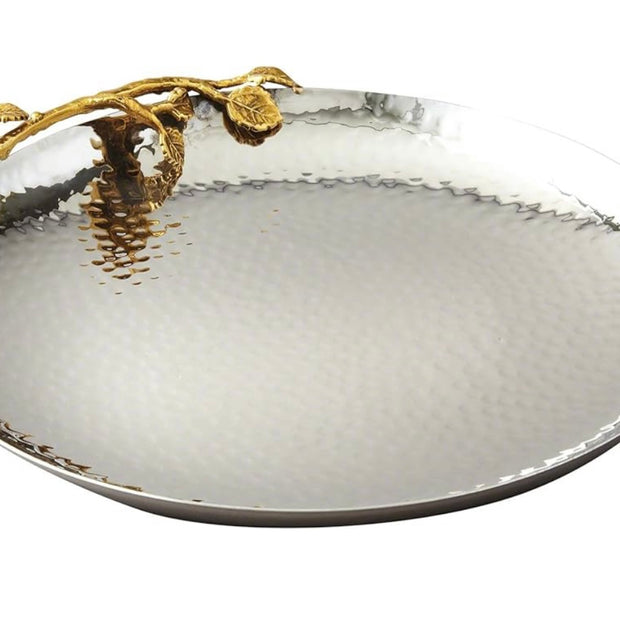 Hammered Leaf Tray
