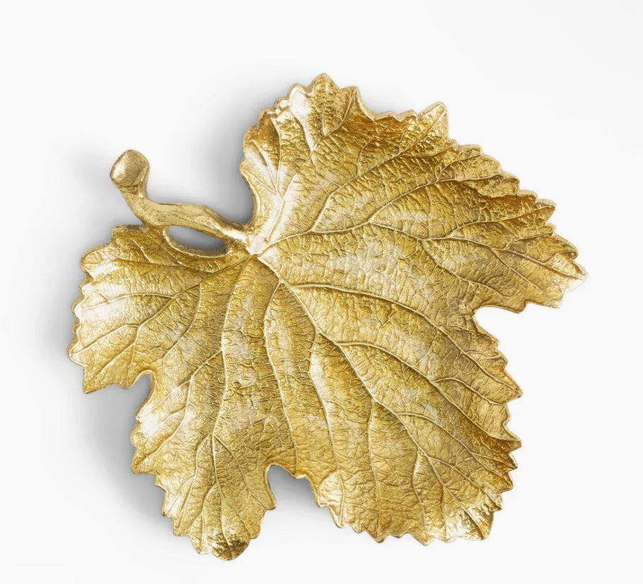 Gold Maple Leaf Platter