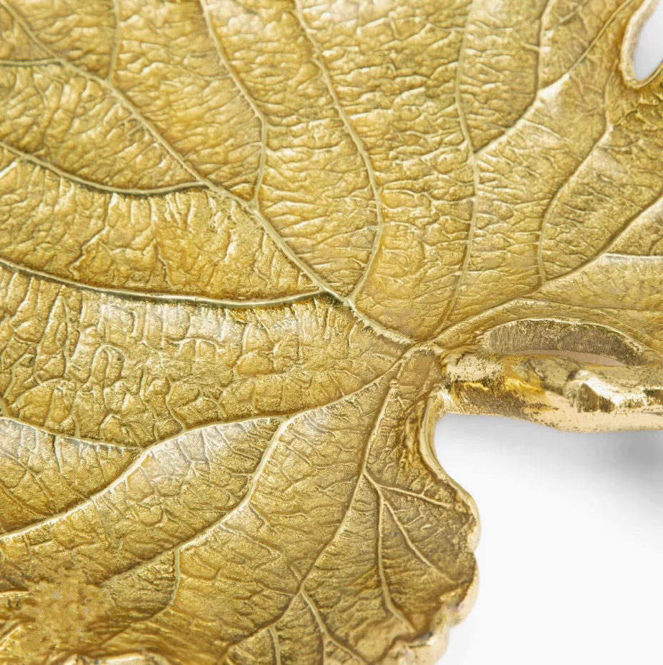 Gold Maple Leaf Platter