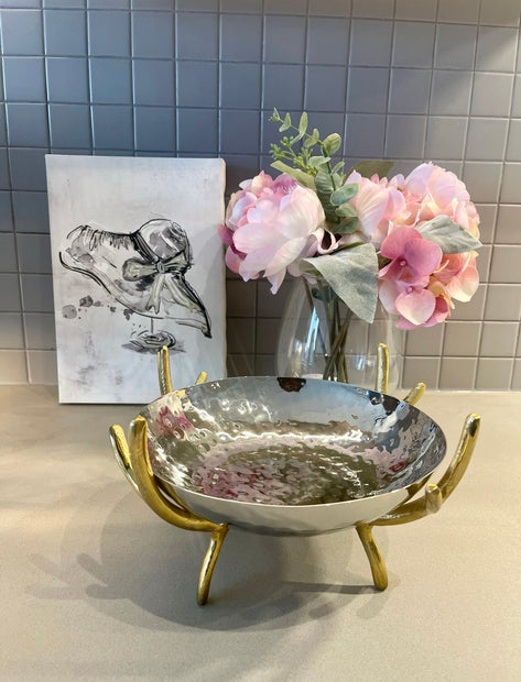 Metallic Nut Bowl