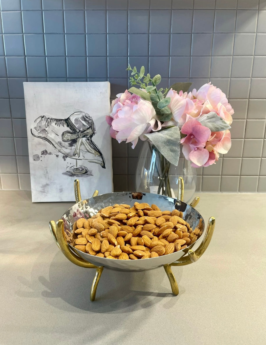Metallic Nut Bowl