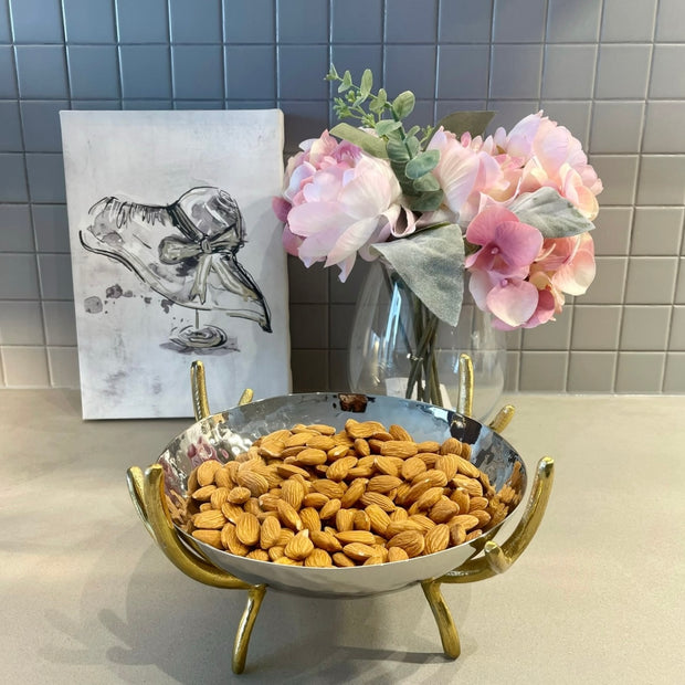 Metallic Nut Bowl
