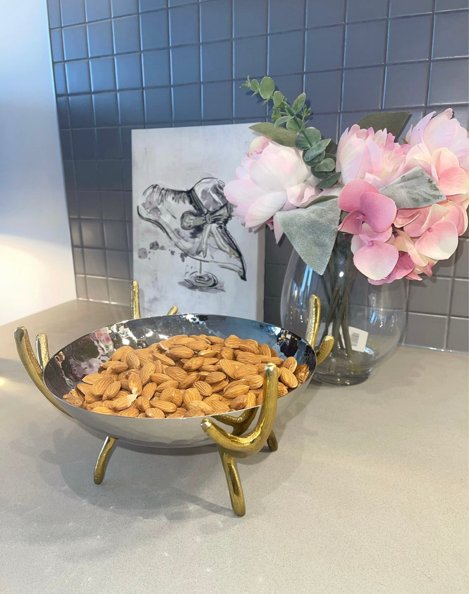 Metallic Nut Bowl