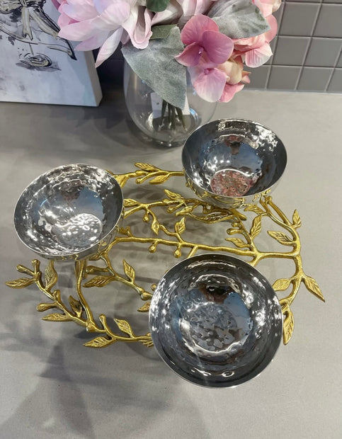 Olive Branch Triple Bowl