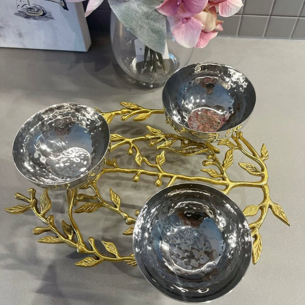 Olive Branch Triple Bowl