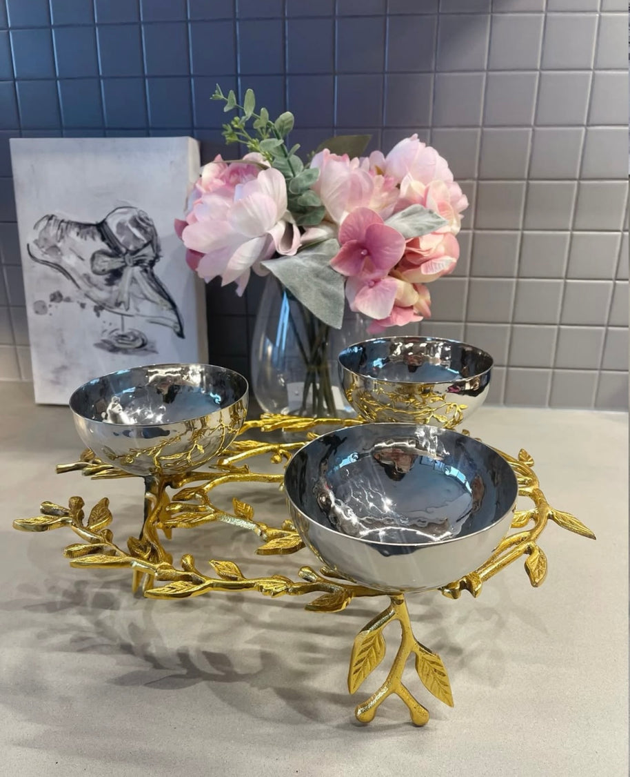 Olive Branch Triple Bowl